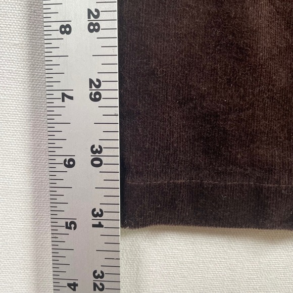 Perfect Fit Barely Boot Relaxed Fit High-Rise Corduroy Pants 24W‎ Brown - Picture 2 of 8